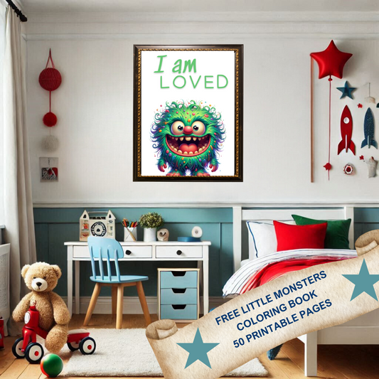 "I Am Loved" Kids Little Monsters Affirmation Collection