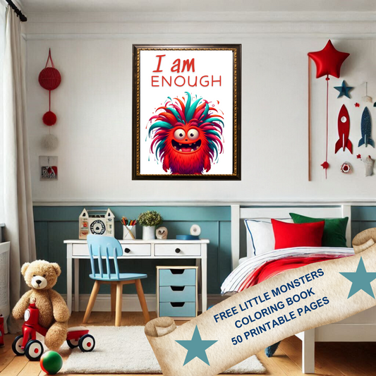 "I Am Enough" Kids Little Monsters Affirmation Collection