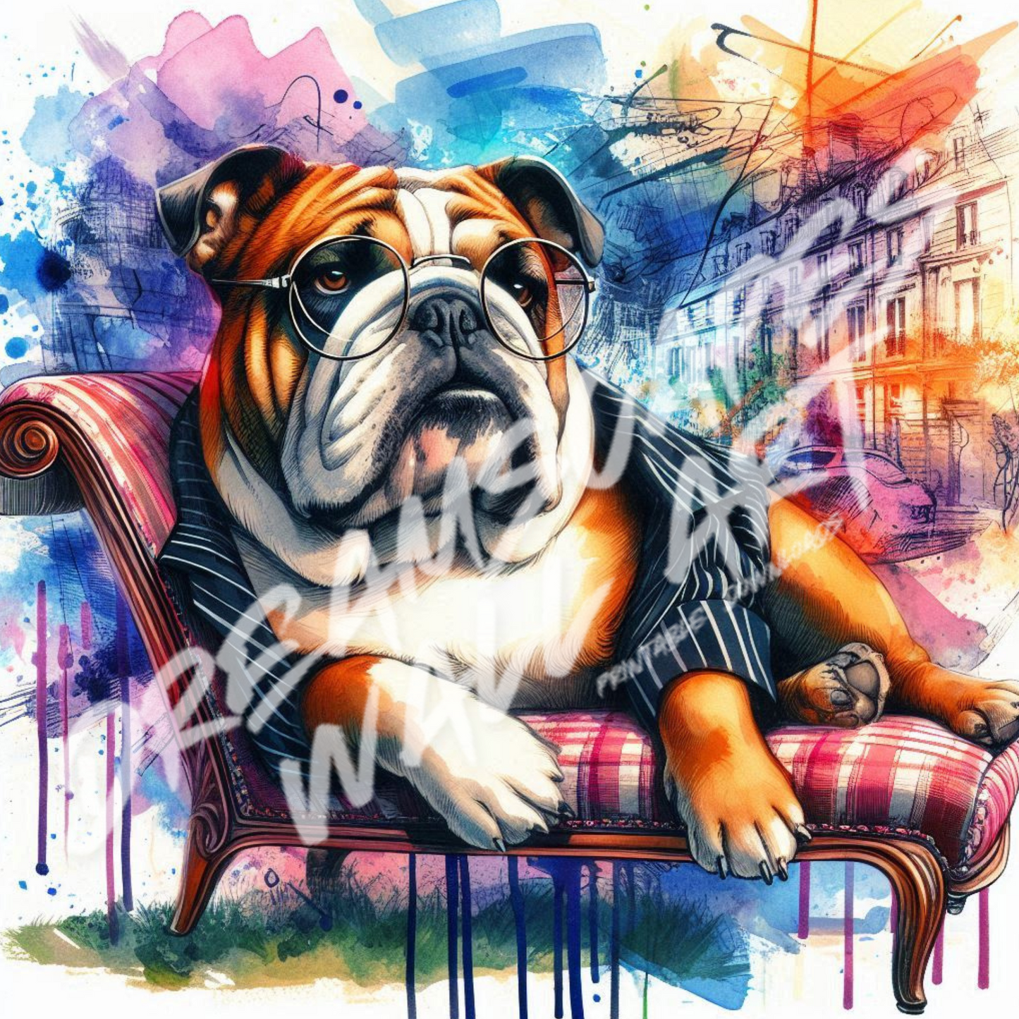 Regal British Bulldog #6 Printable WallArt