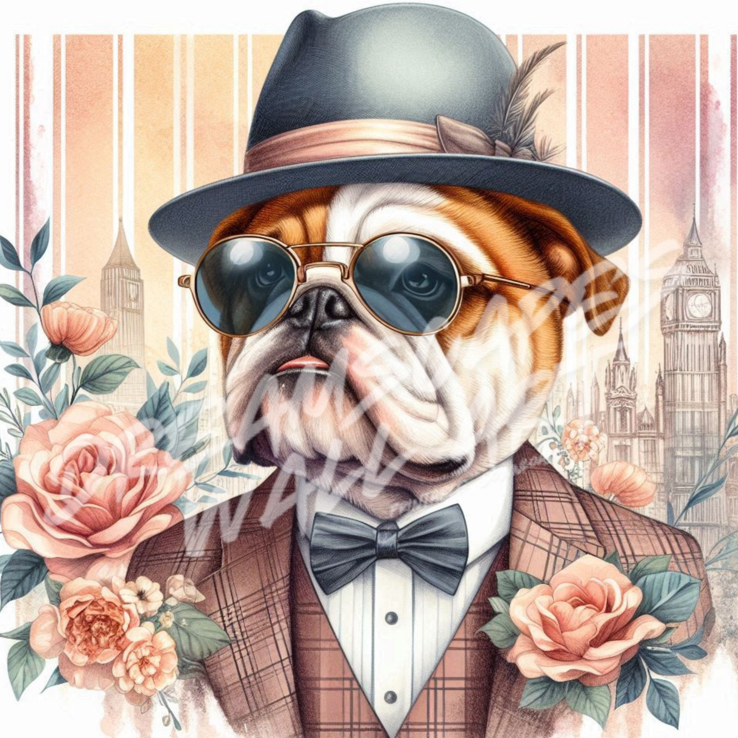 Dapper Dog #2 Printable WallArt