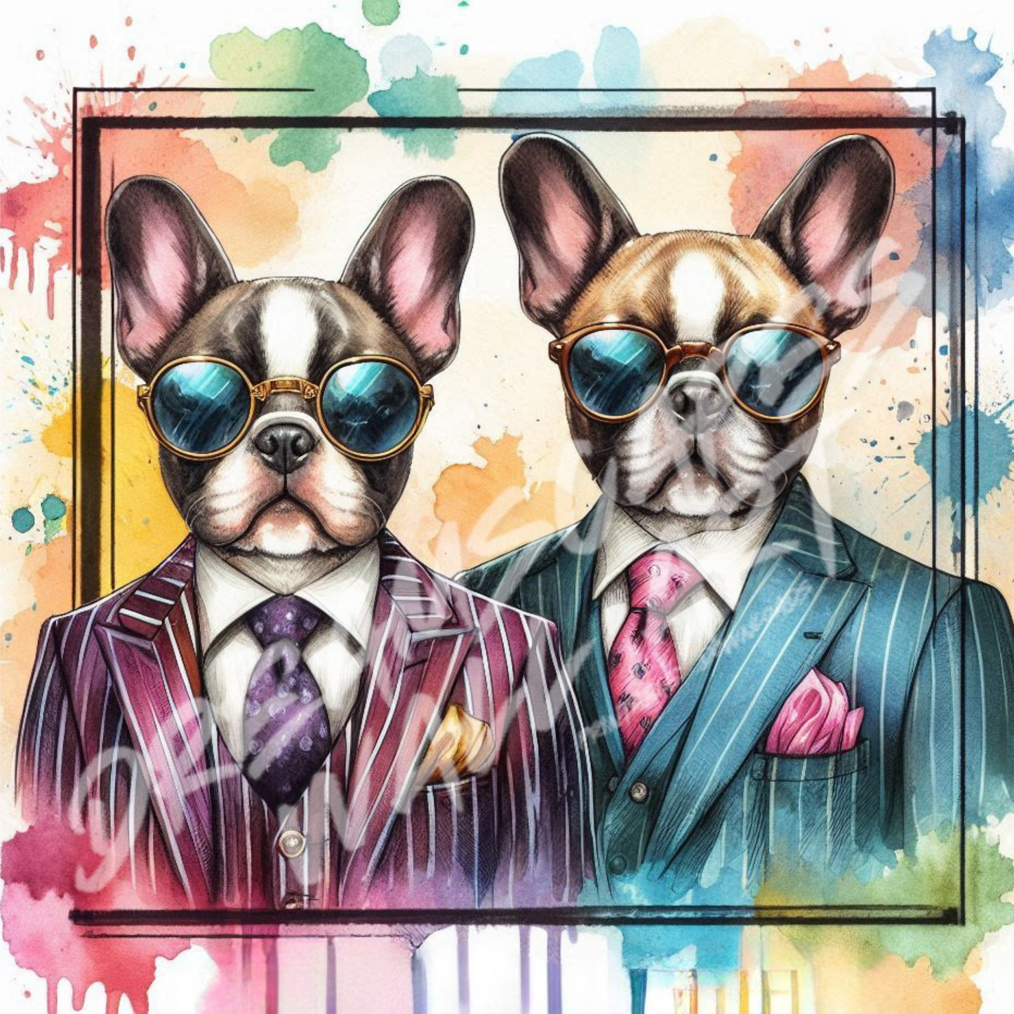 Dapper Dogs #7 Printable WallArt